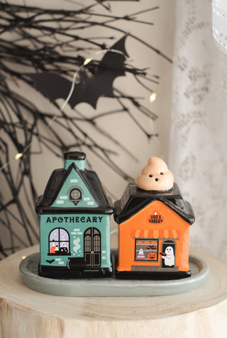 Spooky Street Salt & Pepper Set
