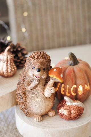 Hedgehog with Orange Mushroom