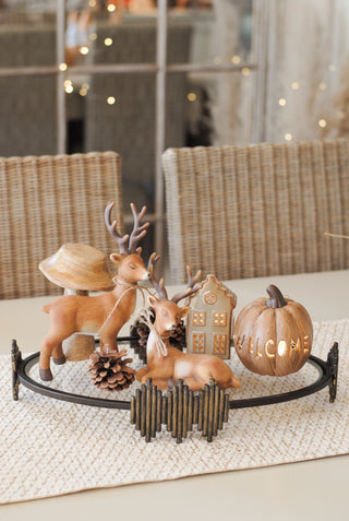 Welcome Pumpkin Brown Small