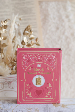 Book Locket Necklace in Giftbox