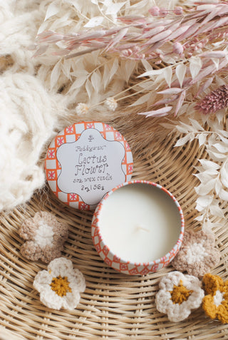 Paddywax - Tulip Tin Candle in Cactus Flower