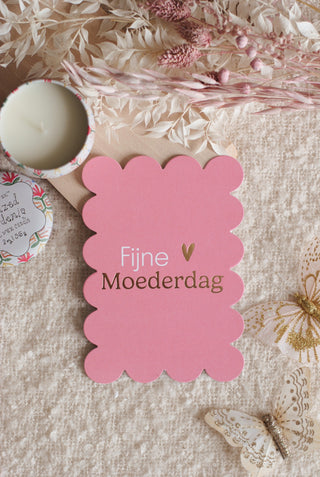 Fijne Moederdag - Gold Foil Ansichtkaart