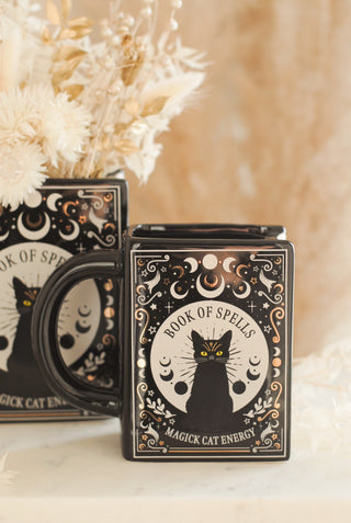 Cat Book Mug