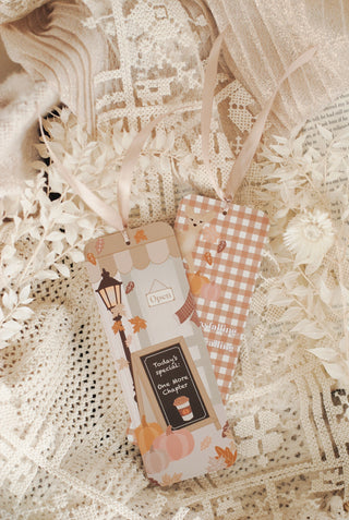 Autumn is Calling Bookmark with Satin Ribbon