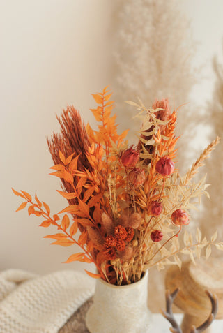 Autumn Abundance - Vase & Dried Flowers