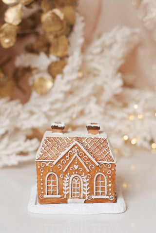 Glitter Gingerbread House - Incense Cone Burner