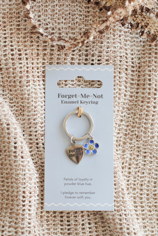 Forget-Me-Not Flower Keyring