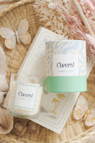 Cheers! Congratulations Candle