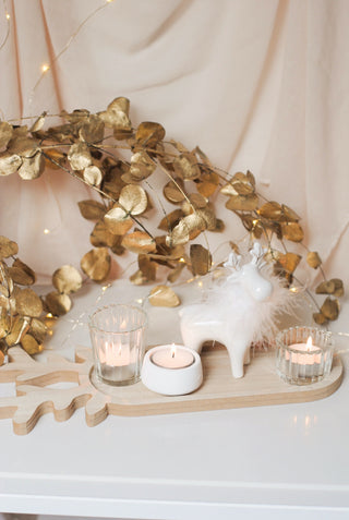 Deer Tray & Tealight Holders Set