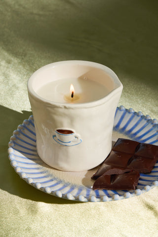 Paddywax - Bistro Ceramic Candle in Cappuccino