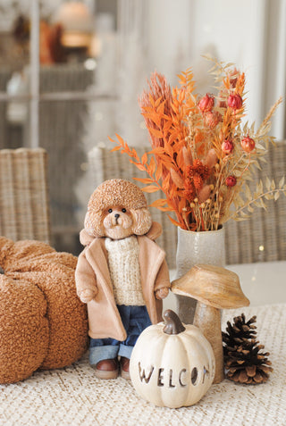Autumn Abundance - Vase & Dried Flowers