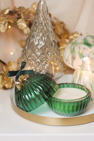 Christmas Ball Candle - Green