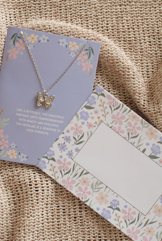 Butterfly Necklace & Card