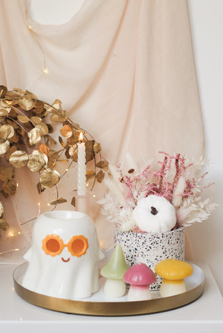 Gold & White Tray (33cm)