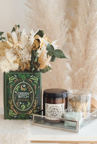 Green Witch Book Vase (zonder bloemen)