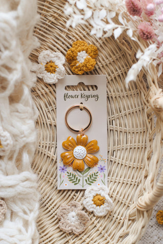 Yellow Daisy Keyring