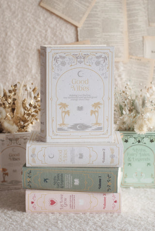 White & Gold - Book Storage Box