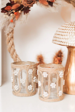 JUTE TEALIGHT HOLDER