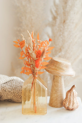 Autumn House Vase Small with Flowers I