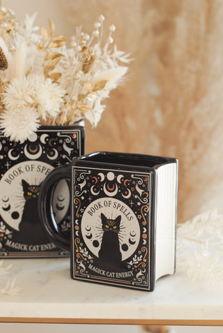 Cat Book Mug