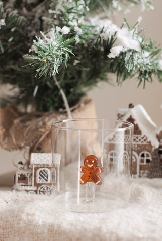 Gingerbread Drinking Glass