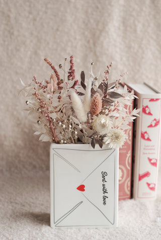 Love Letter - Book Vase & Dried Flowers II