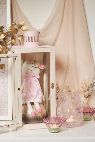 Large Pink Splash Tealight Holder