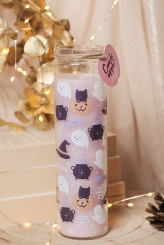 Pastel Halloween Candle