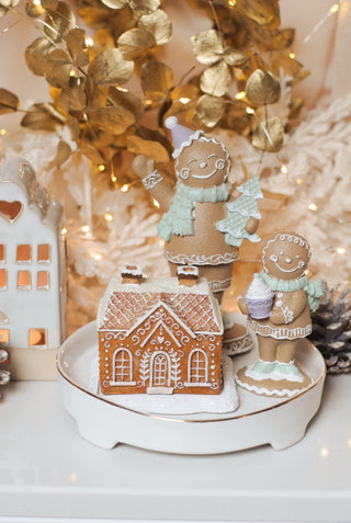 Glitter Gingerbread House - Incense Cone Burner