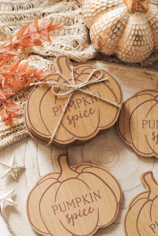 Pumpkin Spice Onderzetters - Set van 4