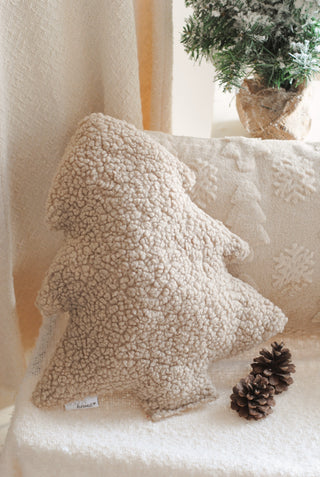 Bouclé Christmas Tree Cushion