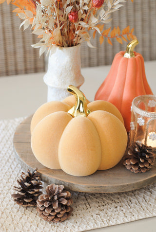 Ochre Ceramic Velvet Pumpkin
