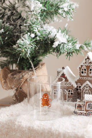 Gingerbread Drinking Glass