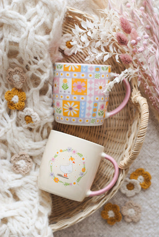 Floral Duckie Mug