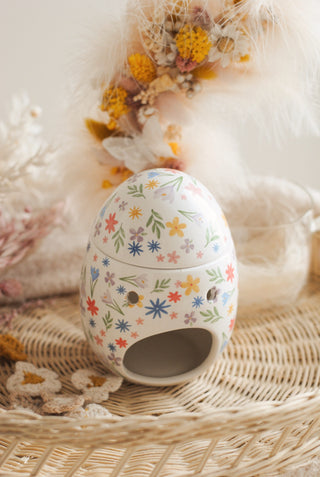 Floral Egg Oil Burner