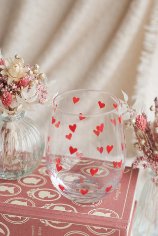 Heart Print Glass