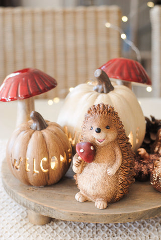Welcome Pumpkin Brown Small