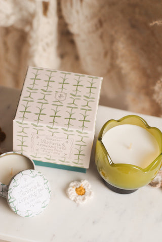 Paddywax - Tulip Glass Candle in Verbena & Lemongrass