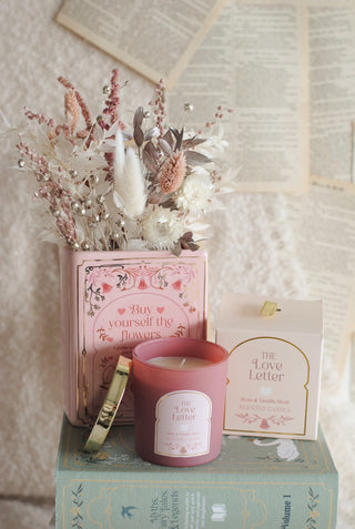 Flowers & Hearts - Book Vase