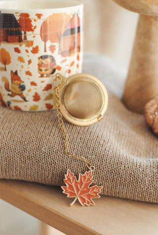 Autumn Mug and Tea Strainer Set