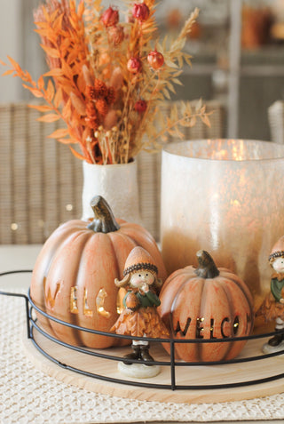 Welcome Pumpkin Orange Large