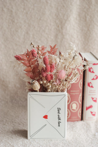 Love Letter - Book Vase & Dried Flowers I