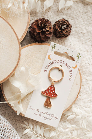 Toadstool Keyring