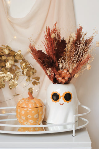 Floral Pumpkin Wax & Oil Burner