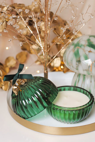Christmas Ball Candle - Green