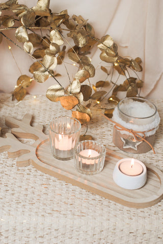 Deer Tray & Tealight Holders Set