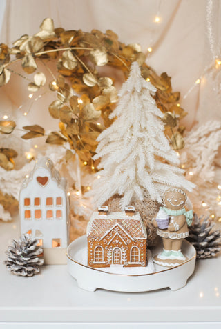 Glitter Gingerbread House - Incense Cone Burner