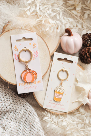 Pumpkin Spice Latte Keyring