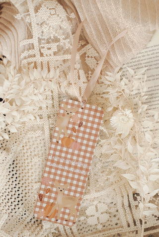 Autumn is Calling Bookmark with Satin Ribbon