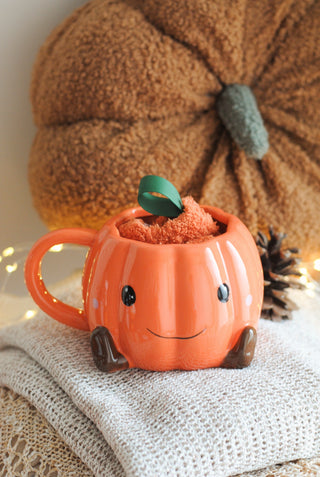 Cute Pumpkin Mug & Socks
